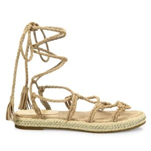 Joie Caesar suede lace up sandals